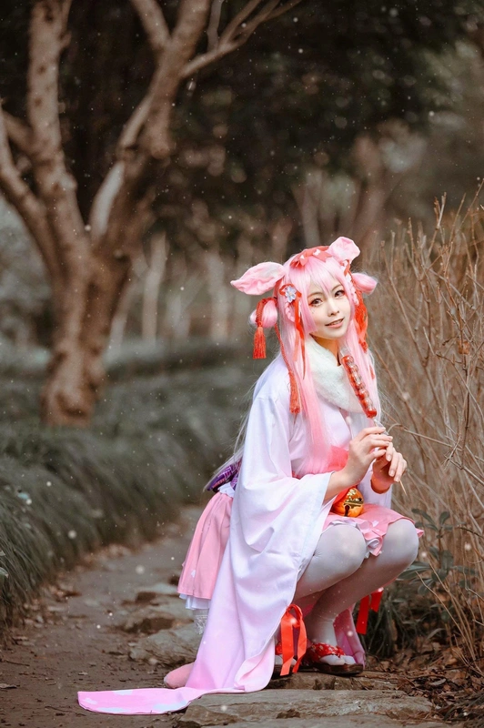 碧蓝航线COS正片如月樟新年和服 约修亚 - 樱岛嗷